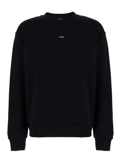APC BLACK CREWNECK SWEATSHIRT