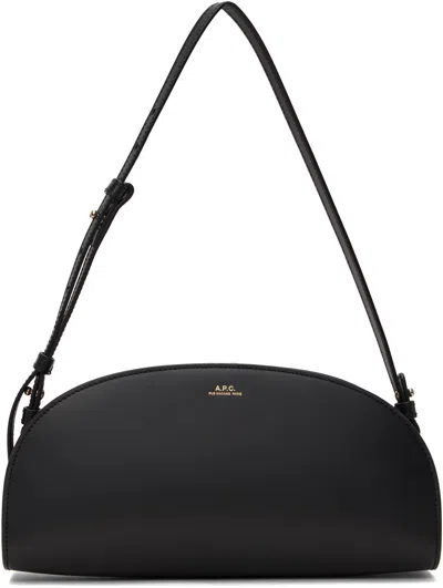 Apc Black Demi-lune Bag In Lzz Black