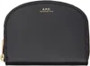 Apc Black Demi-lune Compact Wallet In Black