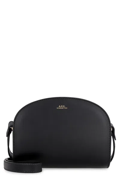 Apc Mini Demi Lune Crossbody Bag In Black