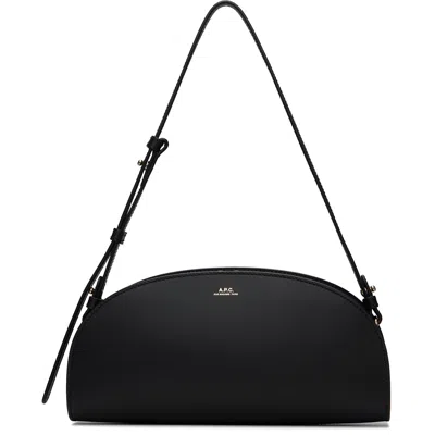 A.p.c. Black Demi-lune Shoulder Bag