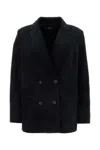 Apc A.p.c. Blue Cotton Jackets In Black