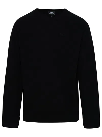 Apc A.p.c. Black Elie Sweater In Virgin Wool