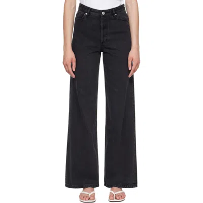 A.p.c. Black Elisabeth Jeans In Lze Washed Black