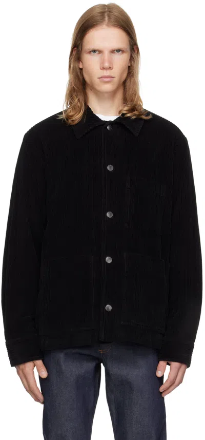 Apc Black Emile Jacket In Lzz Black