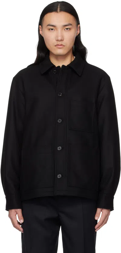 Apc Black Emile Jacket In Lzz Black