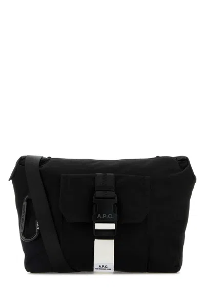 Apc Black Fabric Trek Crossbody Bag