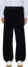 Apc Black Fergus Corduroy Jeans In Lzz Black