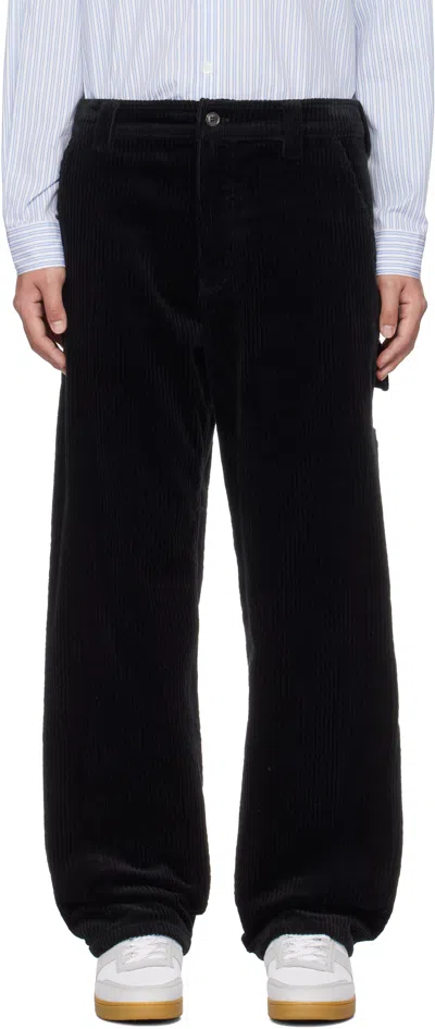 Apc Black Fergus Corduroy Jeans In Lzz Black