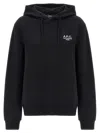 Apc A.p.c. Black Cotton Sweatshirt In Black