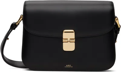 Apc A.p.c. Women Black Leather Small Grace Crossbody Bag