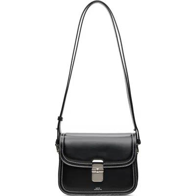 A.p.c. Black Grace Small Bag In Lzz Black