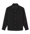Apc A.p.c. Black Heavyweight Canvas Overshirt In Black