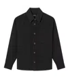 Apc A.p.c. Black Heavyweight Canvas Overshirt In Black