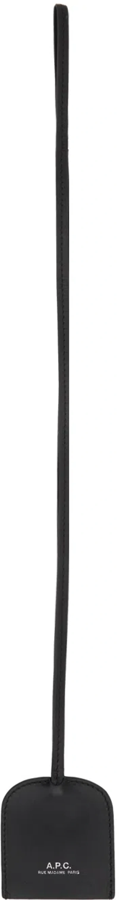 Apc Black James Keychain In Lzz Black