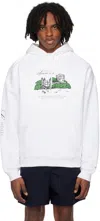 APC WHITE JJJJOUND EDITION 'HÔTEL SOUVENIRS' HOODIE