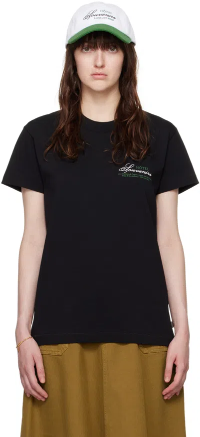 Apc Black Jjjjound Edition 'hôtel Souvenirs' T-shirt In Lzz Black