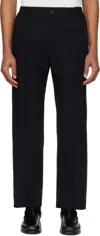 Apc Cotton Pant With Elastic Waistband And Cropped Length In Lzz Black