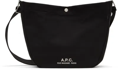 Apc A.p.c. Besace Journal Small Shoulder Bag In Black