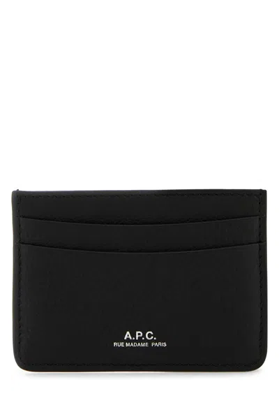 APC BLACK LEATHER ANDRE CARD HOLDER