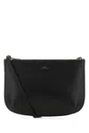 APC BLACK LEATHER CROSSBODY BAG