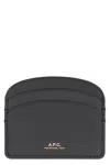 Apc A.p.c. Demi Lune Leather Card Holder