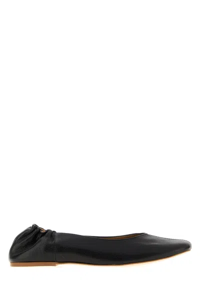 A.p.c. Black Leather Juliet Ballerinas