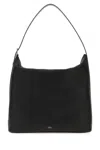 Apc A.p.c. Black Leather Maxi Vera Shopping Bag In Black