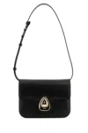 Apc A.p.c. Black Leather Small Astra Crossbody Bag
