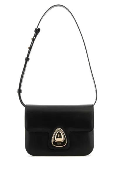 Apc A.p.c. Black Leather Small Astra Crossbody Bag