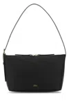 Apc A.p.c. Black Leather Vera Shoulder Bag In Black