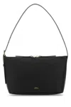 Apc A.p.c. Black Leather Vera Shoulder Bag In Black