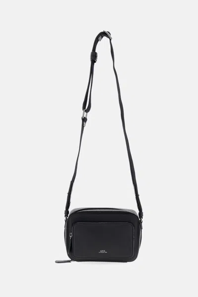 Apc Black Logo Crossbody Bag