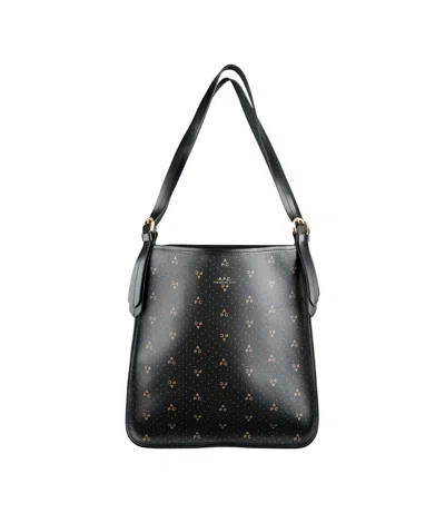 Apc Printed Handbag In Black