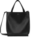 Apc Navy Maiko Medium Shopping Tote In Lzz Black