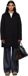 Apc Black Malia Coat In Black