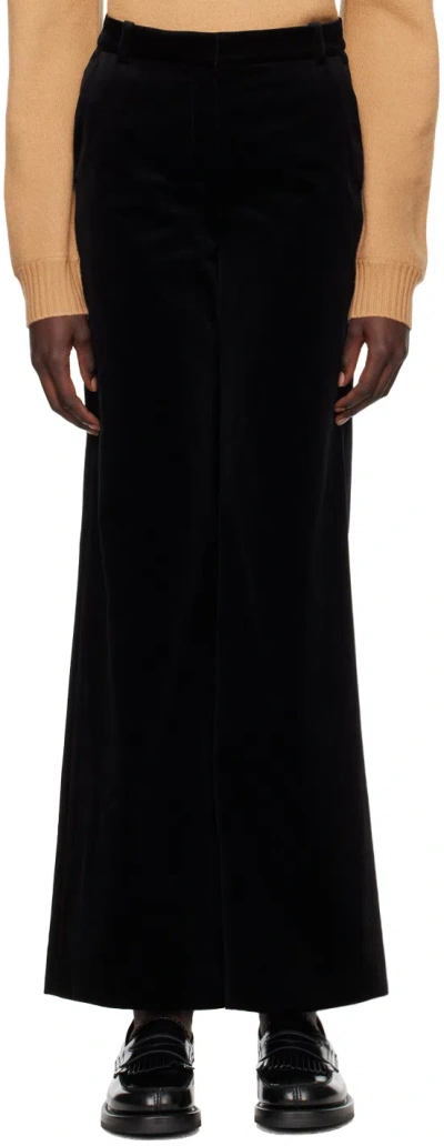 Apc Black Margaret Trousers In Lzz Black