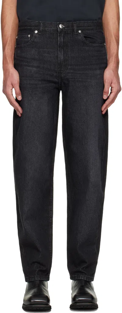 Apc Martin Jeans Belt Loops Five Pocket Design In Black