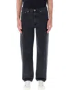 Apc Martin Belt Loops Five-pocket Trousers In Black