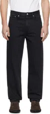 Apc Black Martin Jeans In Lze Washed Black
