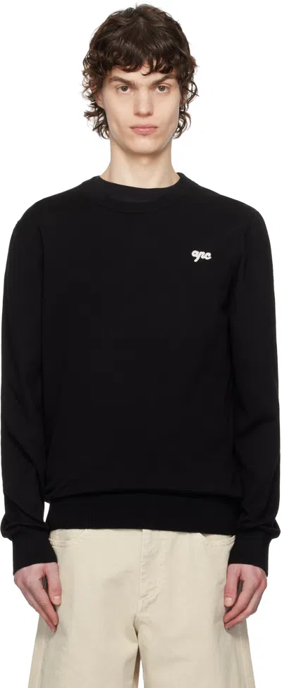 Apc Black Neville Sweater In Lzz Black