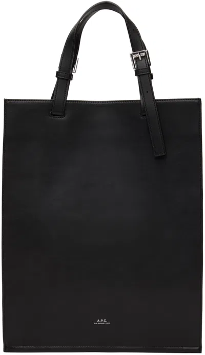 Apc Nino Faux-leather Tote Bag In Black