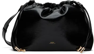 Apc Ninon Mini Hobo Bag - A.p.c. - Black - Synthetic In Lzz Black