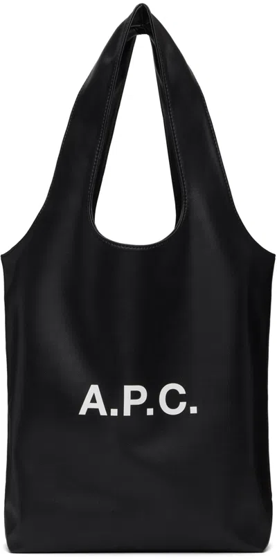 Apc Black Ninon Small Tote In Lzz Black