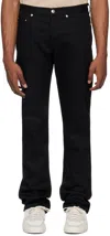 Apc Black Petit New Standard Jeans In Lzz Black