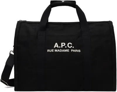 Apc Black Recuperation Gym Duffle Bag In Lzz Black