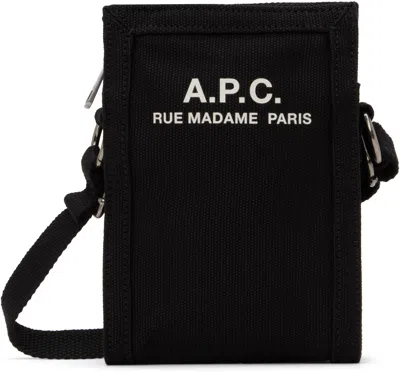 Apc Black Recuperation Neck Pouch In Lzz Black