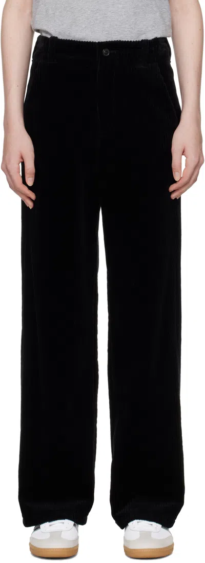 Apc Black River F Trousers In Lzz Black