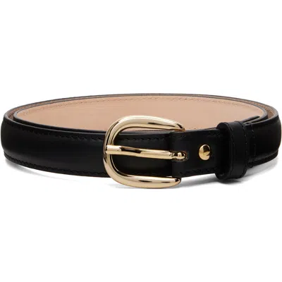 A.p.c. Black Rosette Belt In Lzz Black