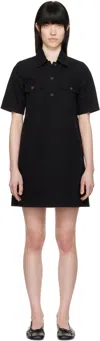 Apc Black Selia Minidress In Lzz Black